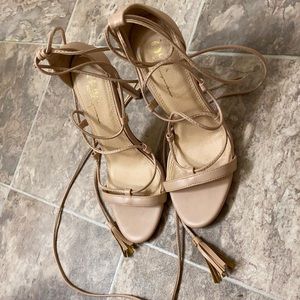 Nude Strappy heels